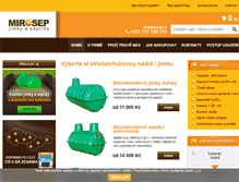 Tablet Screenshot of jimky-septiky.cz